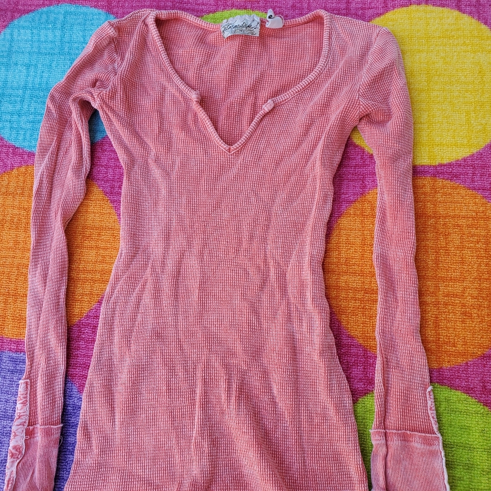 V-neck Henley style top